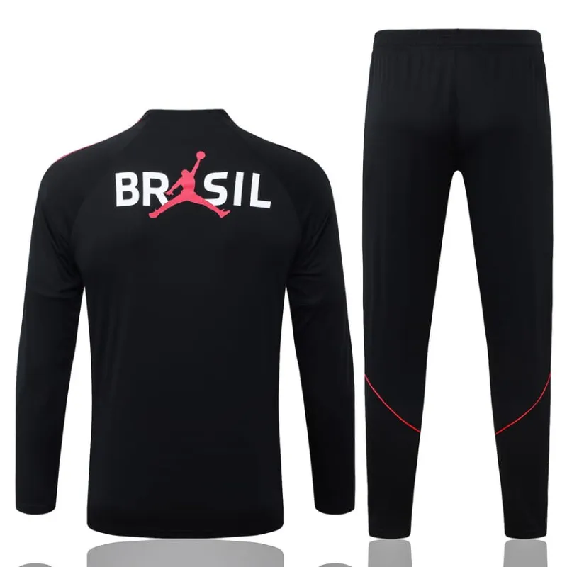 Conjunto Chándal Brasil 2026/27 Negro Rojo