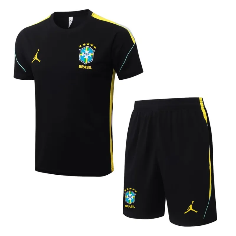 Kit Allenamento Brasile 2026/27 Nero Giallo