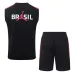 Canotta Allenamento Kit Brasile 2026/27 Nero Rosso
