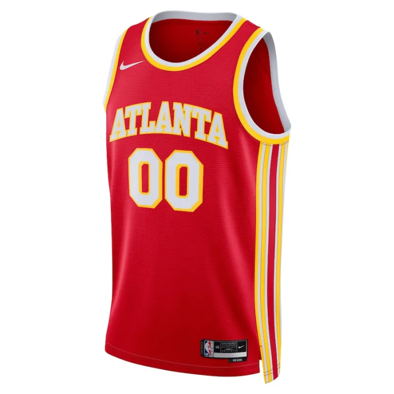 Atlanta Hawks Unisex Swingman Custom Jersey - Icon Edition - Red