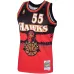 Atlanta Hawks Camiseta Swingman Dikembe Mutombo - Negra/Roja