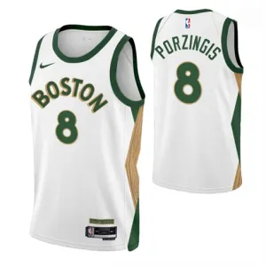Kristaps Porzingis, Boston Celtics 2023/24 City Edition, White