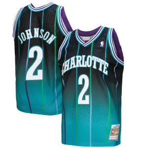 Larry Johnson Charlotte Hornets Mitchell & Ness 1992/93 Hardwood Classics Swingman Jersey