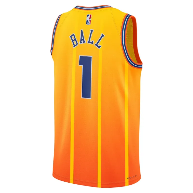 Charlotte Hornets LaMelo Ball 2025/26 Swingman Jersey - City Edition - Orange