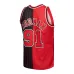 Dennis Rodman Chicago Bulls Mitchell & Ness Hardwood Classics 1995/96 Split Swingman Jersey