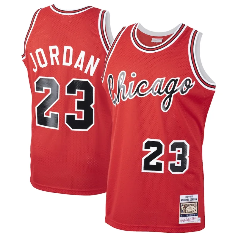 Michael Jordan Maglia di rookie classica 1984/85 dei Chicago Bulls Mitchell & Ness - Rosso