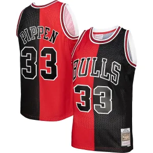Scottie Pippen Chicago Bulls Mitchell & Ness Big & Tall Hardwood Classics 1997/98 Split Swingman Jersey