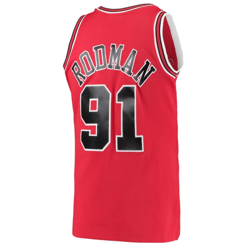 Chicago Bulls Dennis Rodman Swingman Jersey - Red