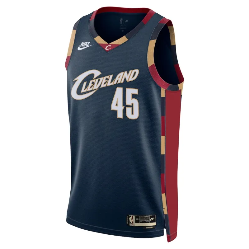 Cleveland Cavaliers Maillot Swingman Donovan Mitchell - Édition Classique - Bleu Marine