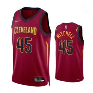 Donovan Mitchell's jersey, Cleveland Cavaliers 2021/22 - Customized Icon Edition - Red