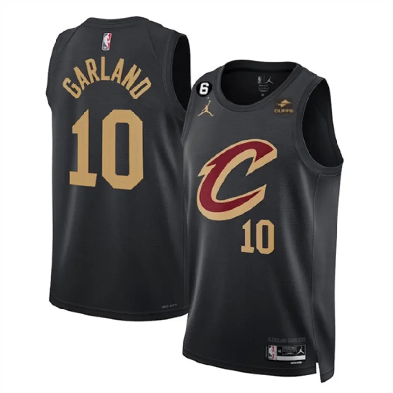 Le maillot de Darius Garland, les Cleveland Cavaliers, Saison 2022/23 - Édition Déclaration - Noir