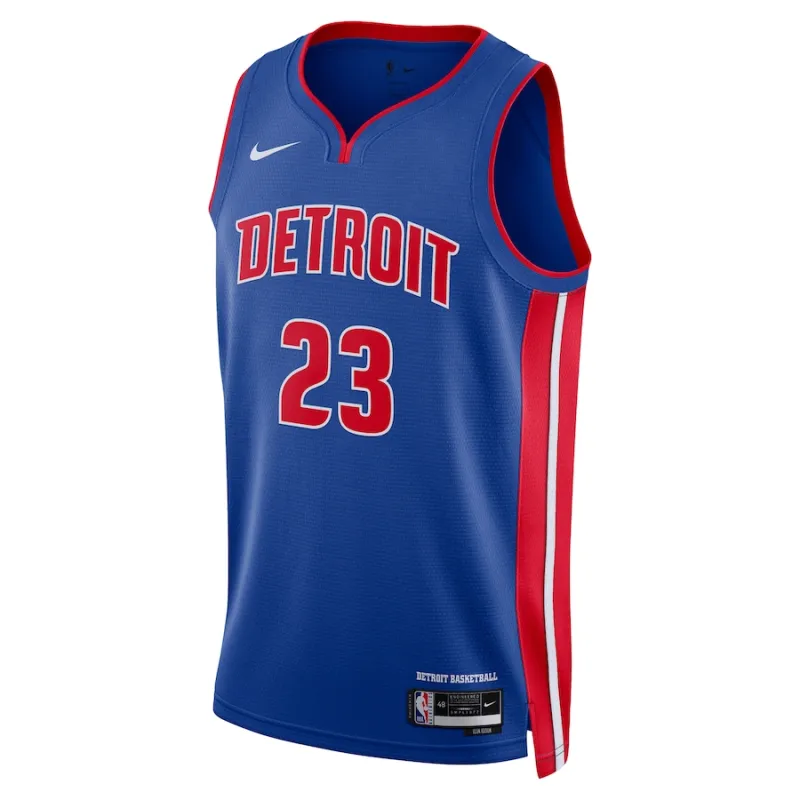 Jaden Ivey Detroit Pistons Unisex 2022 NBA Draft First Round Icon Edition Jersey