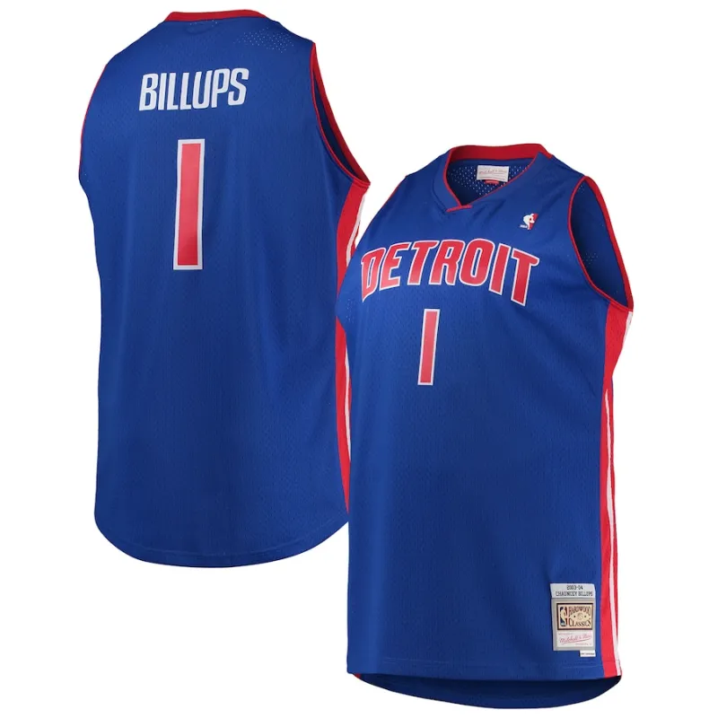 Maglia Chauncey Billups Detroit Pistons Mitchell & Ness Big & Tall 2003/04 Hardwood Classics Swingman