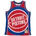 Detroit Pistons Maglia di moda Hardwood Classics Blown Out di Mitchell & Ness - Rosso