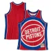 Detroit Pistons Maglia di moda Hardwood Classics Blown Out di Mitchell & Ness - Rosso