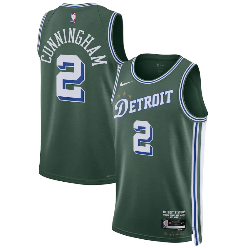 Maillot Cade Cunningham Detroit Pistons unisexe 2022/23 Swingman City Edition