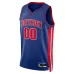 Detroit Pistons Camiseta personalizada Diamond Swingman 2021/22 - Edición Ícono - Azul