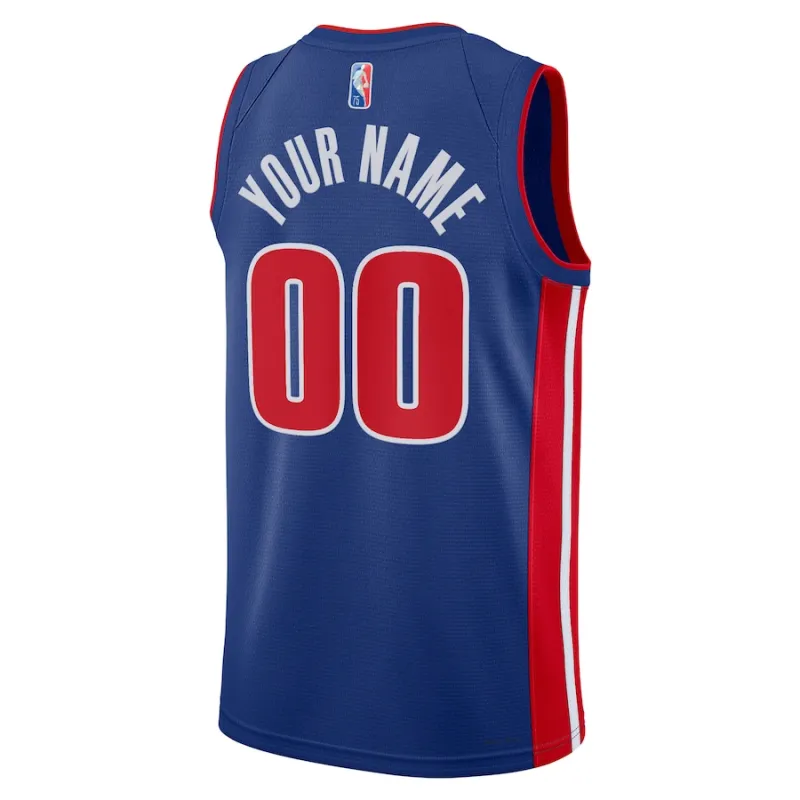 Detroit Pistons Camiseta personalizada Diamond Swingman 2021/22 - Edición Ícono - Azul