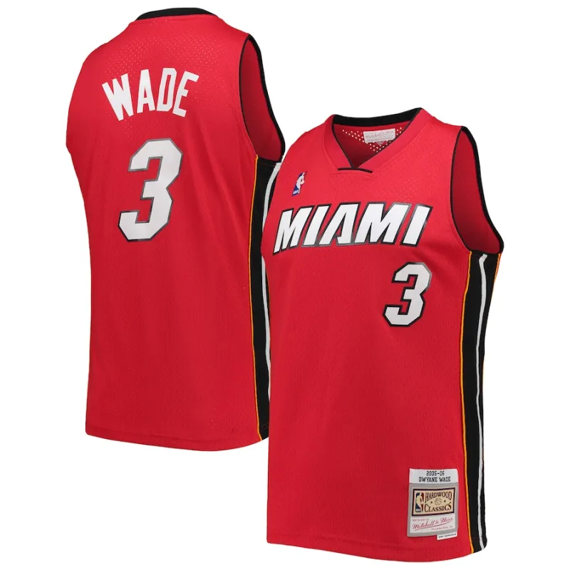 Maglia Dwyane Wade Miami Heat Mitchell & Ness Big & Tall Hardwood Classics 2005/06