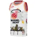 Miami Heat Mitchell & Ness x Tats Cru Hardwood Classics Mode-Trikot - Weiß