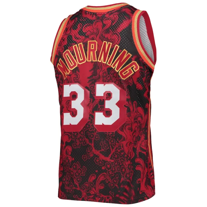 Alonzo Mourning Miami Heat Mitchell & Ness 1996/97 Hardwood Classics Lunar New Year Trikot