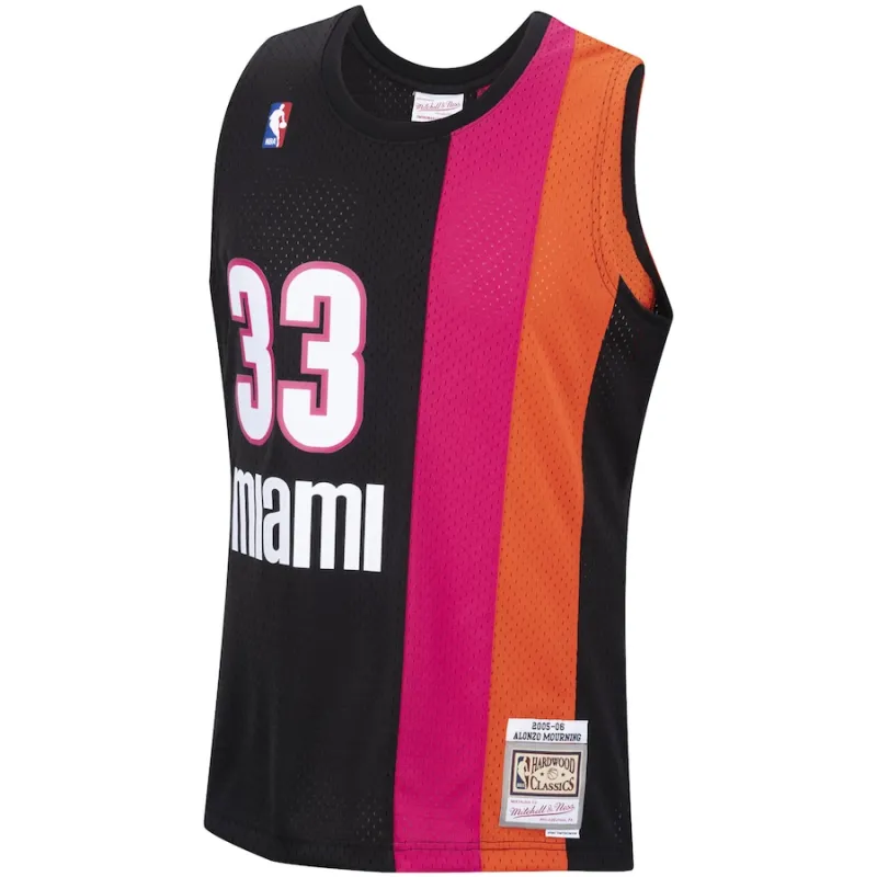 Alonzo Mourning Miami Heat Mitchell & Ness 2005/06 Swingman Hardwood Classics Jersey