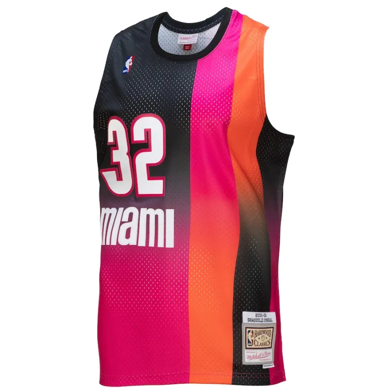 Shaquille O’Neal Miami Heat Mitchell & Ness 2005/06 Hardwood Classics Fadeaway Swingman Jersey
