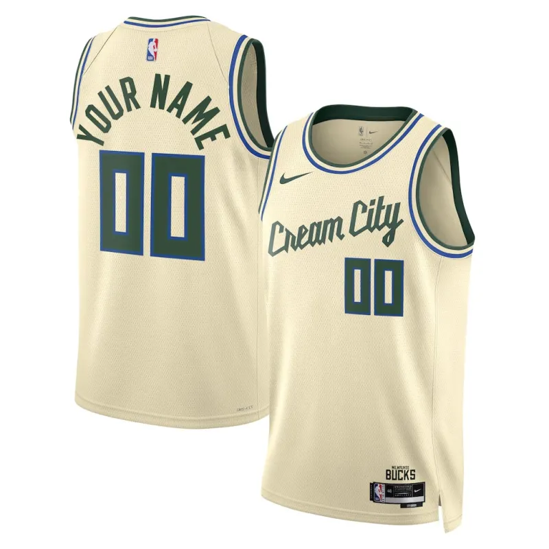 Milwaukee Bucks 2025/26 Swingman Unisex Jersey - City Edition - Cream