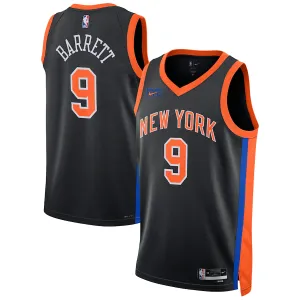 RJ Barrett New York Knicks 2022/23 City Edition Unisex Swingman Jersey Black