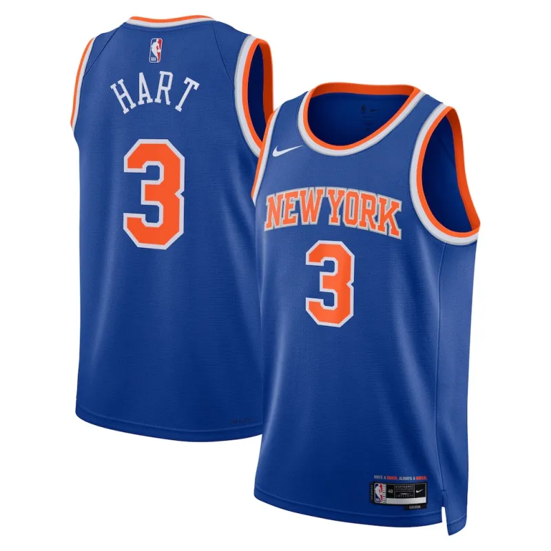 New York Knicks Camiseta Swingman Josh Hart - Edición Icon - Azul