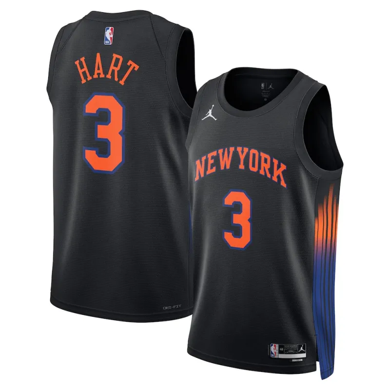 New York Knicks Josh Hart Swingman Jersey - Statement Edition - Blue