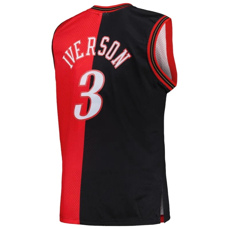 Maillot Swingman Split Big & Tall Hardwood Classics Mitchell & Ness Philadelphia 76ers Allen Iverson 2000/01
