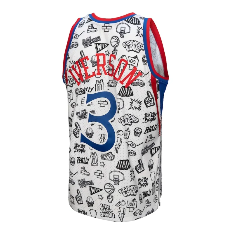 Allen Iverson 76ers Mitchell & Ness 1996-97 HWC Retro Jersey