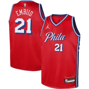 Joel Embiid Philadelphia 76ers Jordan Brand Youth Statement Swingman Jersey