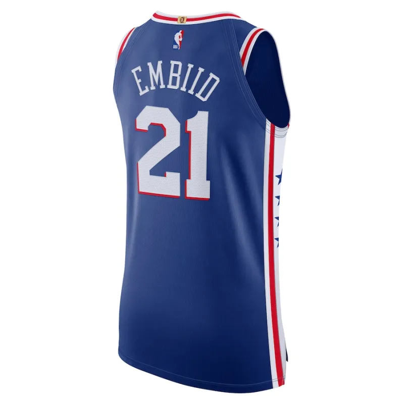 Joel Embiid Philadelphia 76ers Icon - Edition Königsblau Trikot