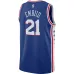Joel Embiid Philadelphia 76ers Maglia Swingman 2019/2020 - Edizione Icone - Blu Reale