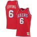 Julius Erving Philadelphia 76ers Mitchell & Ness Frauen 1982/83 Klassisches Hardwood Classics-Jersey - Rot
