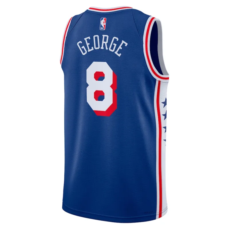 Paul George Philadelphia 76ers Unisex 2024 Offseason Hinzufügung Swingman-Jersey - Königblau