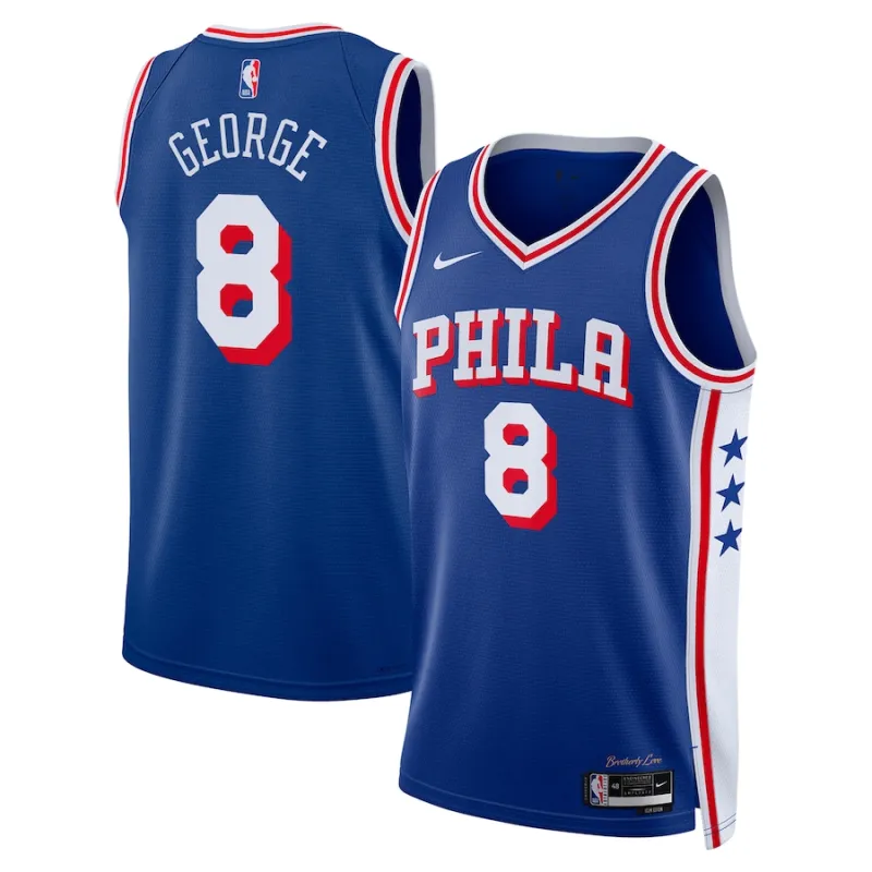 Paul George Philadelphia 76ers Unisex 2024 Offseason Hinzufügung Swingman-Jersey - Königblau