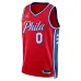 Tyrese Maxey Philadelphia 76ers Jordan Brand Unisex Swingman-Jersey - Statement Edition - Rot