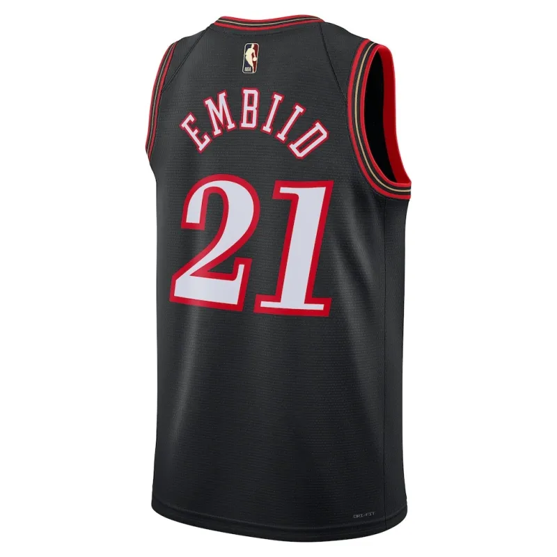 Philadelphia 76ers Joel Embiid Swingman Trikot - Classic Edition - Schwarz