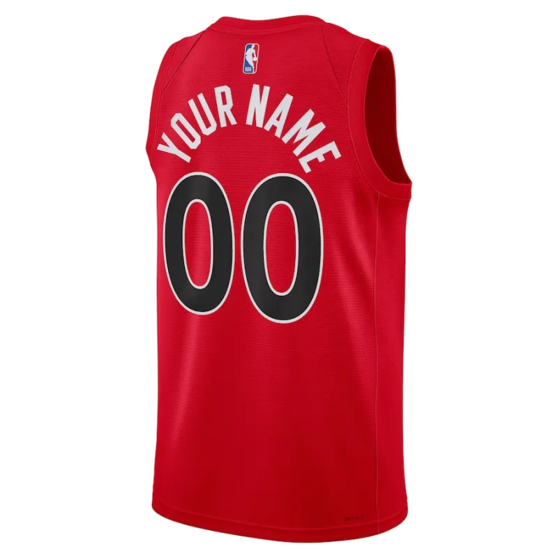 Toronto Raptors Unisex Custom Swingman Jersey - Icon Edition - Red