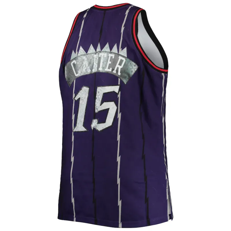 Camiseta Vince Carter Toronto Raptors Mitchell & Ness Big & Tall 1998/99 NBA 75th Anniversary Diamond