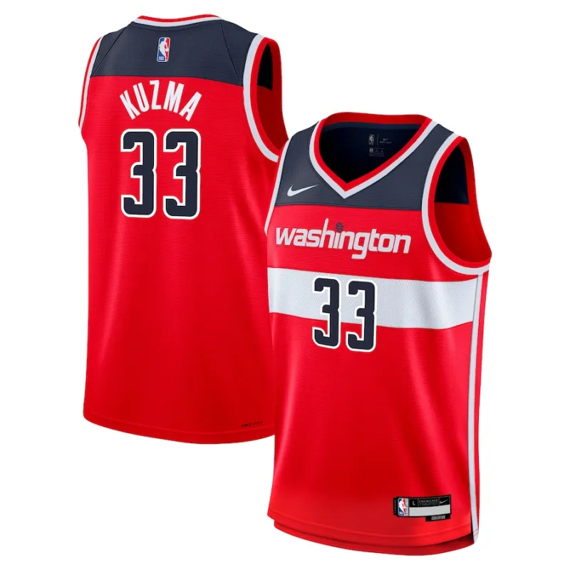 Kyle Kuzma, Washington Wizards Jugend Swingman-Trikot - Icon-Edition - Rot