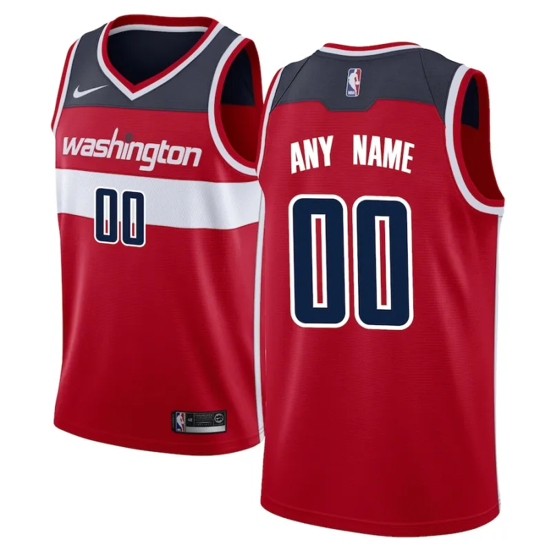 Washington Wizards Swingman Customized Jersey - Icon Edition - Red