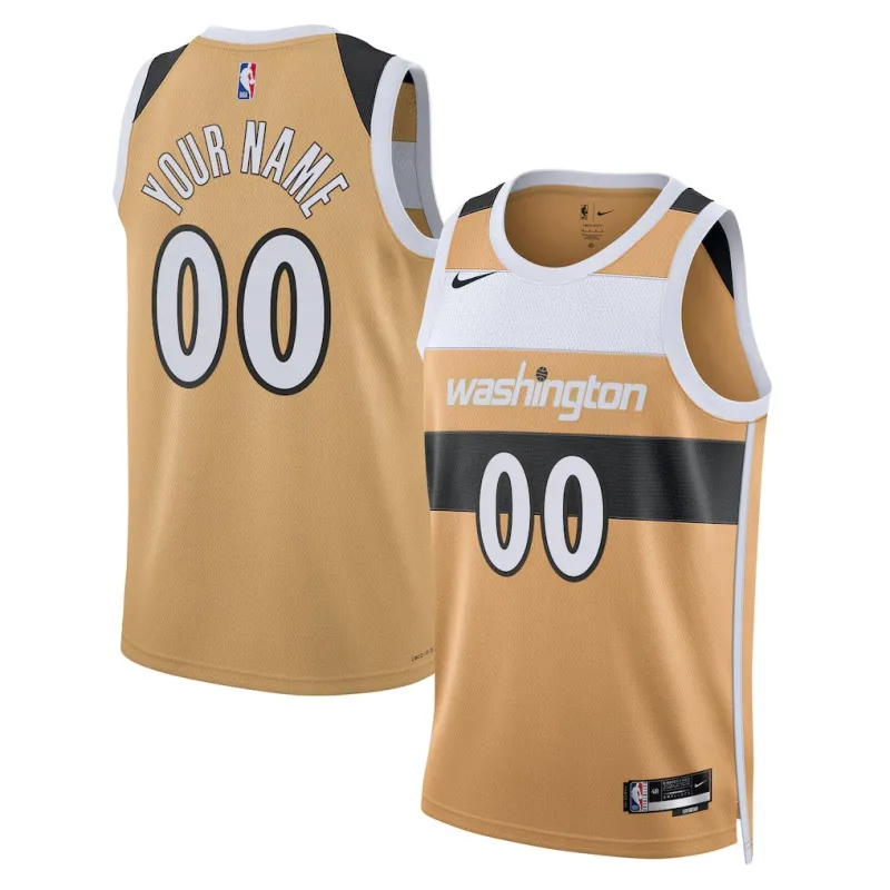 Washington Wizards 2025/26 Maillot Swingman Unisexe - Édition Ville - Or