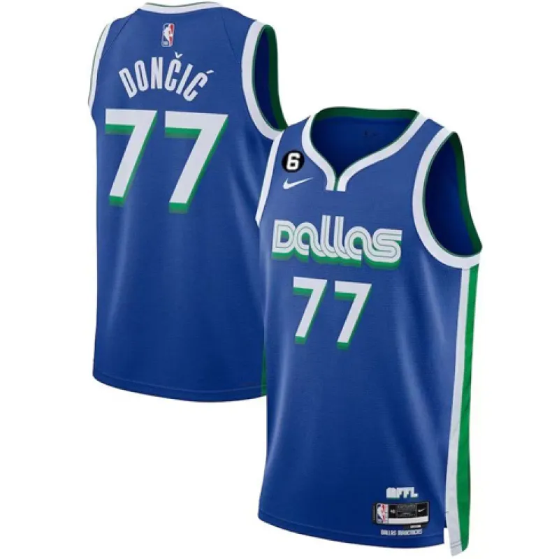 Dallas Mavericks LUKA DONCIC 2022/23 maglia edizione città blu