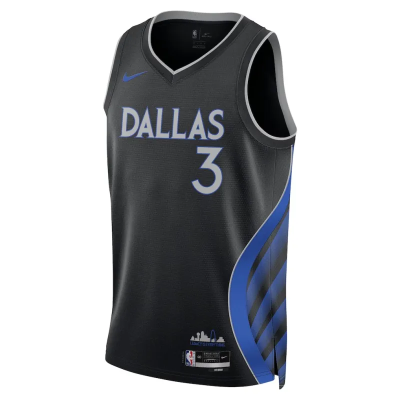 Dallas Mavericks Anthony Davis 2025/26 Maillot Unisexe - Édition Ville - Noir