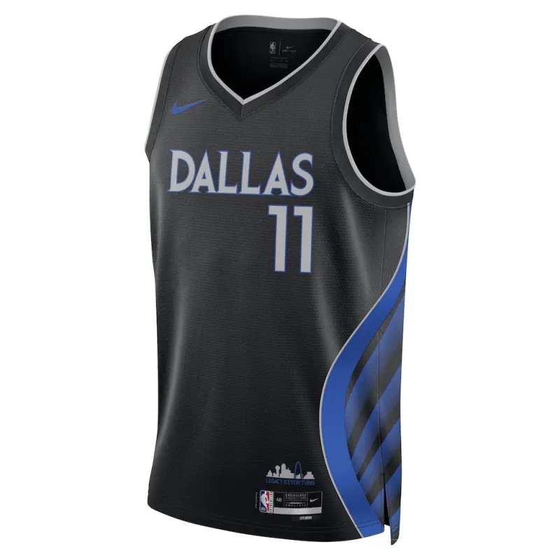 Dallas Mavericks Kyrie Irving 2025/26 Camiseta Unisex - Edición Ciudad - Negro