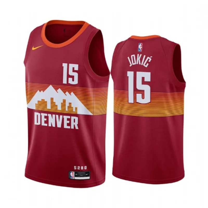 Nikola Jokic, Denver Nuggets, édition Ville 2020/21, Rouge